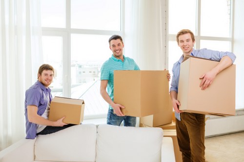 Local commercial movers handling office items near Hornchurch