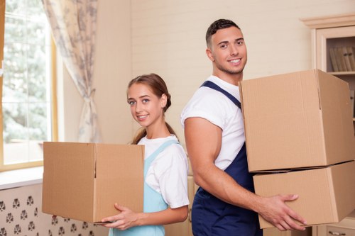 Packing and moving boxes for a local Hornchurch removal job
