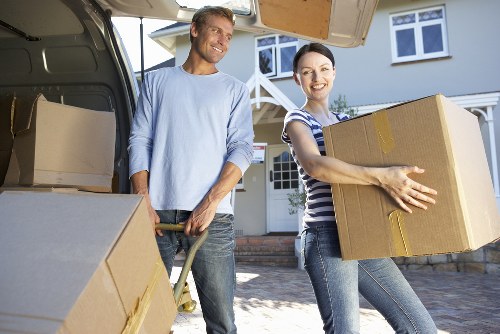 Local removal team handling household items in Hornchurch